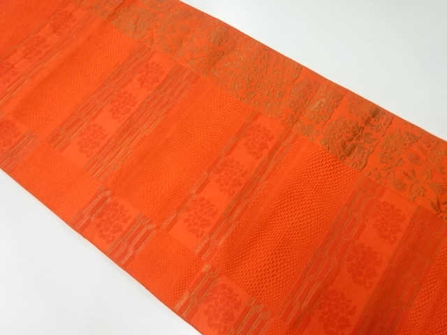 JAPANESE NAGOYA OBI / WOVEN FLOWER